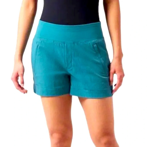 Athleta Teal Trekkie North Abrasion Resistant UPF 50+ Performance Shorts Size 18 - Picture 1 of 10